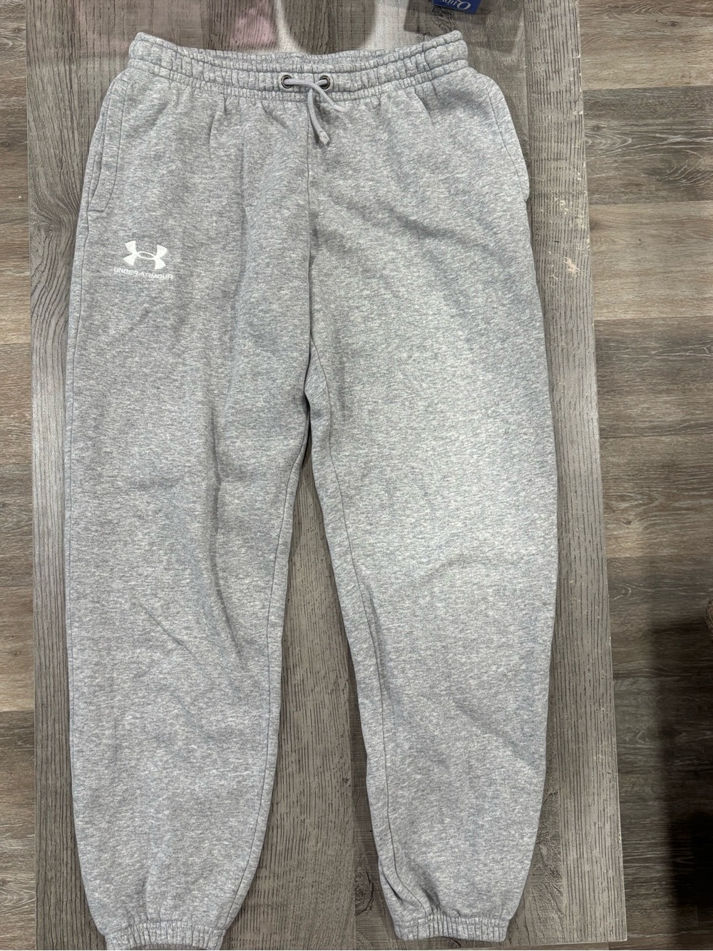 Under Armour Kids Light Gray Fleece Jogger Sweatpants